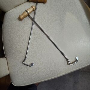 Silver and Wood Shoe Horn